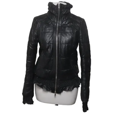 Lederjacke (Schwarz) von Patrizia Pepe Leder, Polyester, Viskose