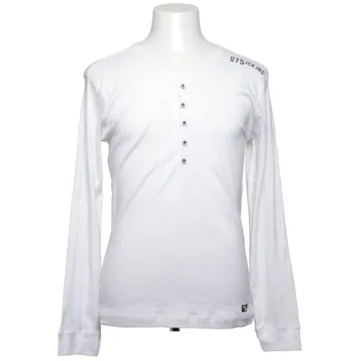 T-shirt manches longues (Blanc) de Jack & Jones Jeans Intelligence Coton