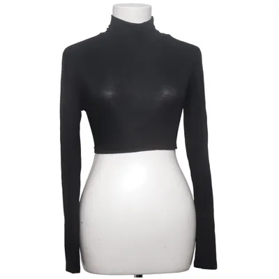 Crop top (Zwart) van The Girl Who Elastaan, Viscose