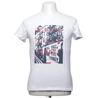 T-shirt (White, Blue, Red) from Timeout Cotton