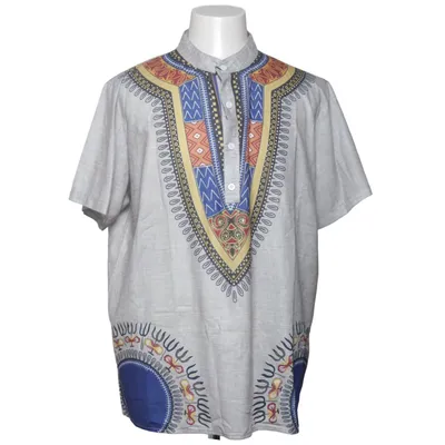 Short sleeve shirt (Gray, Multicolored) Elastane, Polyester