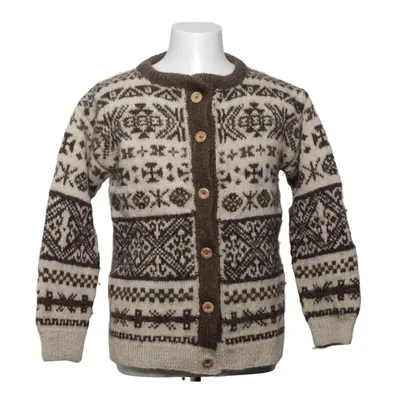 Cardigan (Bruin, Wit)