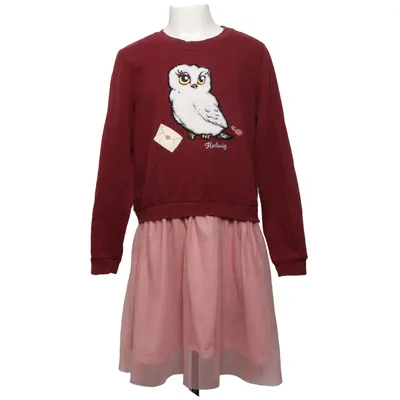 Jurk (Roze, Rood, Meerkleurig) van Harry Potter x H&M Katoen, Polyester
