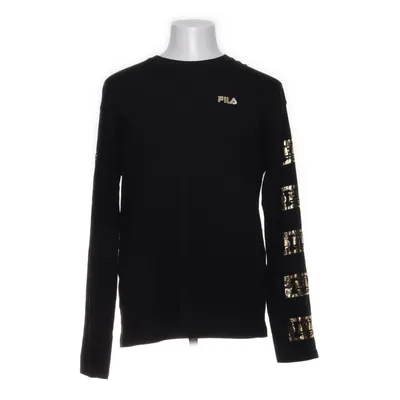 Langærmet t-shirt (Sort, Guld) fra Fila Bomuld
