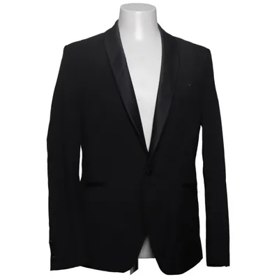 Blazer (Black) from Royal Black Elastane, Polyester, Wool