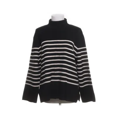 Sweater (Black, White) from H&M Modern Classic Polyamide, Viscose, Polyester