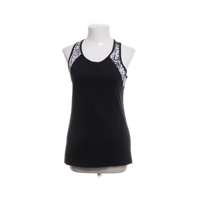 Sport tanktop (Zwart, Wit) van Casall Elastaan, Polyamide