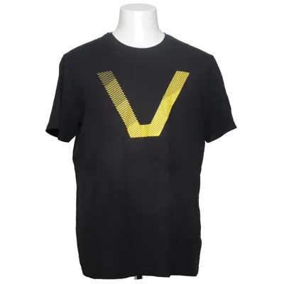 T-shirt (Noir, Jaune) de CCM Coton, Polyester, Viscose