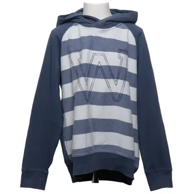 Sweat à capuche (Bleu, Blanc) de Zara Boys Coton, Élasthane