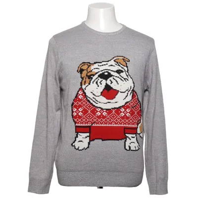 Kersttrui (Grijs, Meerkleurig) van Burton Menswear Acryl