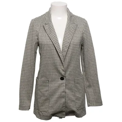 Blazer (Beige, Black) from H&M Elastane, Polyester, Viscose