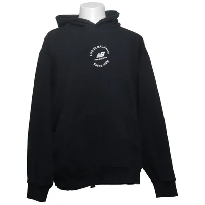 Capuchon sweater (Zwart) van New Balance Katoen, Polyester