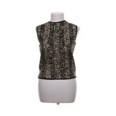 Top (Sort, Guld, Flerfarvet) fra Zara Knit Nylon, Viscose