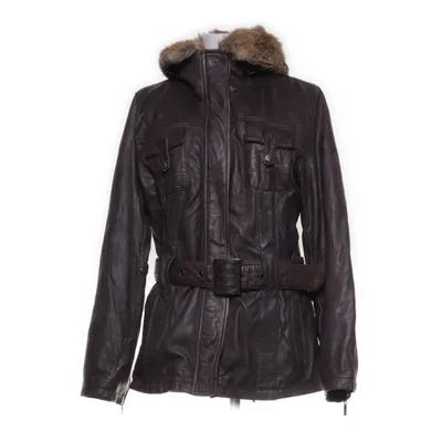 Leren jack (Bruin) van Oakwood Polyester