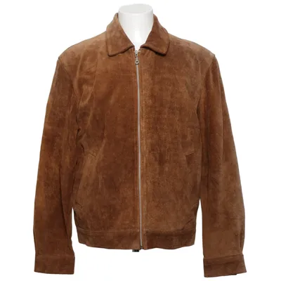 Leren jack (Bruin) van MDK Leer, Polyester