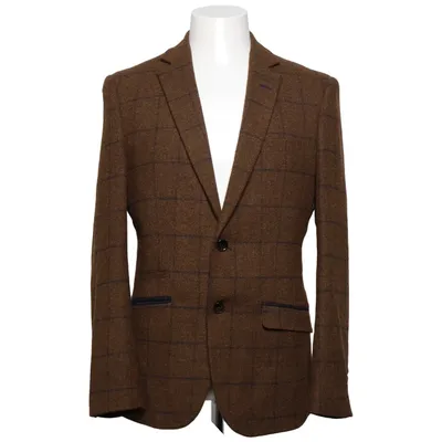 Blazer (Bruin) van House of Cavani Polyester, Wol