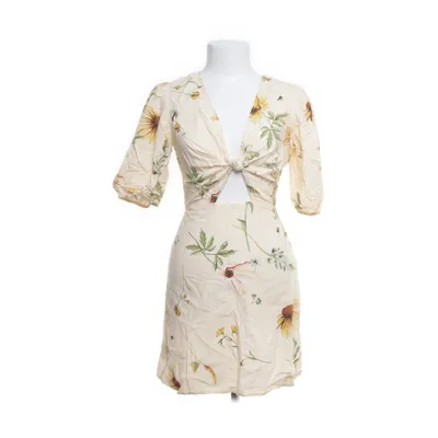 Klänning (Beige, Flerfärgad) från H&M Bomull, Linne