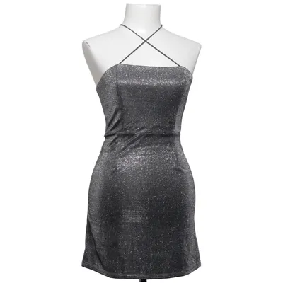 Cocktailkleid (Silber) von Urban Outfitters Metallfaser, Polyester