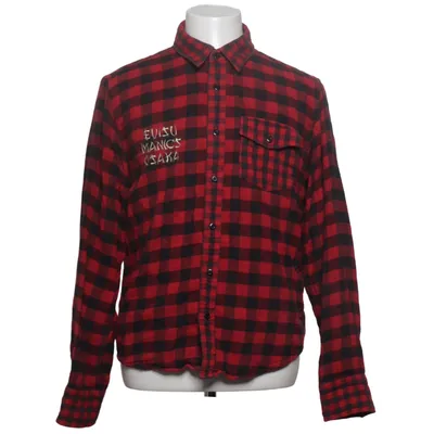 Flanellen overhemd (Rood, Zwart) van Evisu Katoen