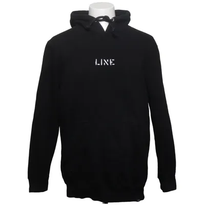 Capuchon sweater (Zwart) van Line Katoen, Polyester