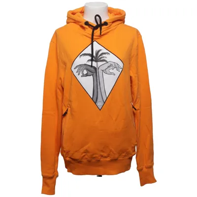 Capuchon sweater (Oranje) van Real Palm Wear Organisch katoen
