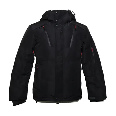 Winterjas (Zwart) van Frnkow Dons, Veer, Nylon, Polyester