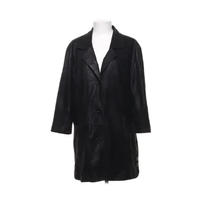 Läderkappa (Svart) från Vittoria Verani Skinn, Polyester