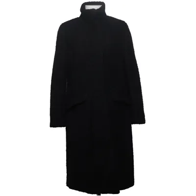 Manteau (Noir) de Etage Polyester, Laine