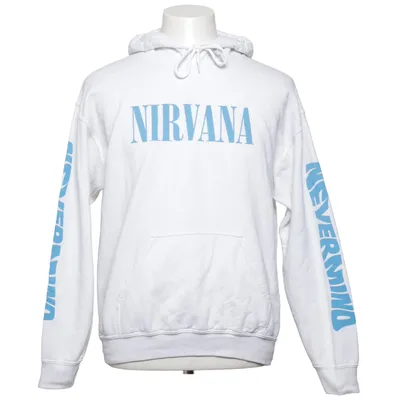 Huvtröja (Vit, Blå) från Nirvana Bomull, Polyester