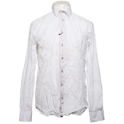 Shirt (Wit, Rood) van Pima Shirting Katoen