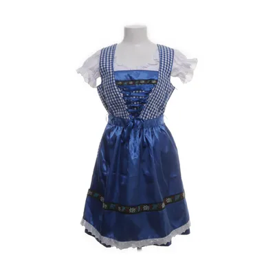 Dirndl (Blauw, Wit) van Lifos Katoen, Polyester
