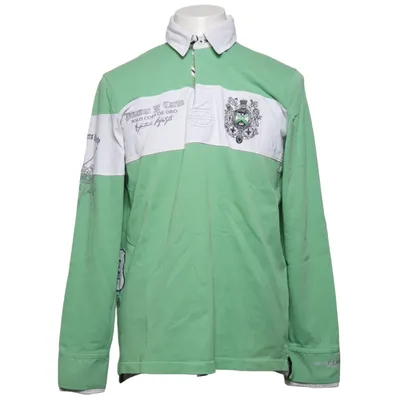 Rugby Shirt (Grün, Weiß) von Van Santen & Van Santen Baumwolle