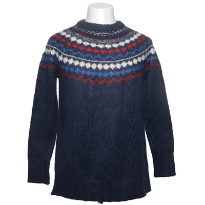 Trui (Blauw, Meerkleurig) van Denham Acryl, Merinowol, Mohair, Polyamide