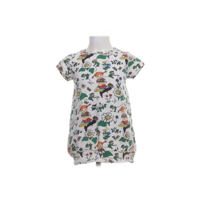 Klänning (Vit, Flerfärgad) från Pippi Ekologisk bomull, Elastan