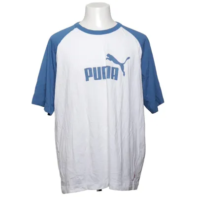 T-shirt (Blanc, Bleu) de Puma Coton