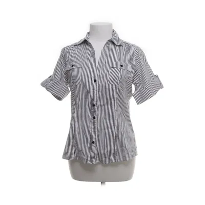 Short sleeve shirt (White, Blue) from Cotton Club Cotton, Elastane