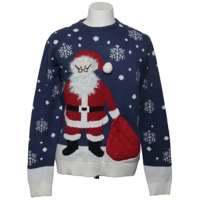 Julesweater (Blå, Flerfarvet) fra Cedar Wood State Akryl, Nylon