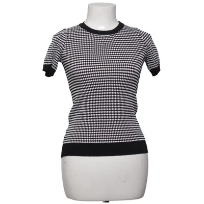 Top (Black, White) from Zara Knit Polyamide, Viscose