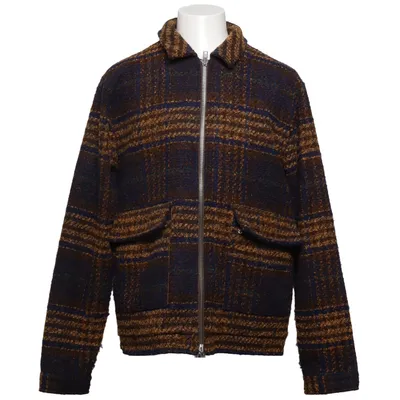 Jacket (Blue, Brown) from Legends Polyester, Wool