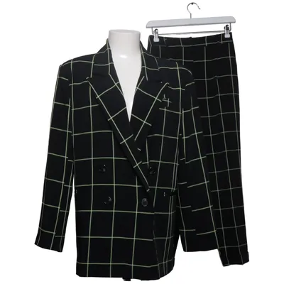 Jakkesæt (Sort, Gul) fra ASOS Polyester, Viscose