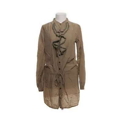 Shirt dress (Brown) from Dept Cotton, Silk