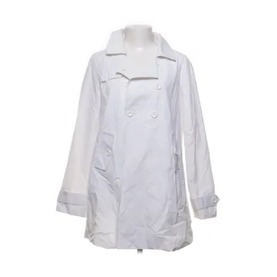 Raincoat (White) from Benetton Cotton, Polyamide, Polyester