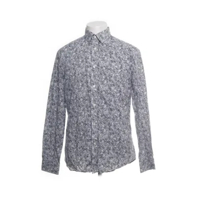 Shirt (White, Blue) from Bläck Cotton