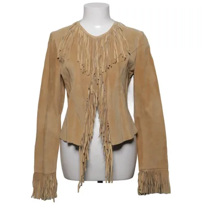 Leather jacket (Beige) from Kriss Leather