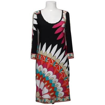 Klänning (Svart, Flerfärgad) från M&S Woman Elastan, Polyester