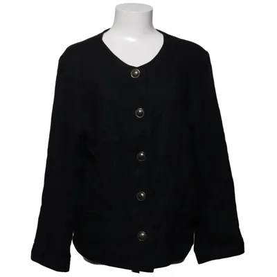 Blazer (Schwarz) von Geiger Collection Leinen, Viskose