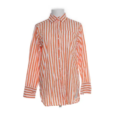 Skjorta (Orange, Vit) från Lindex Bomull