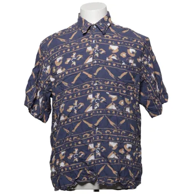 Kortärmad skjorta (Flerfärgad, Lila) från DOIT Viskos