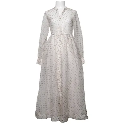 Maxikleid (Weiß, Blau) von byTiMo