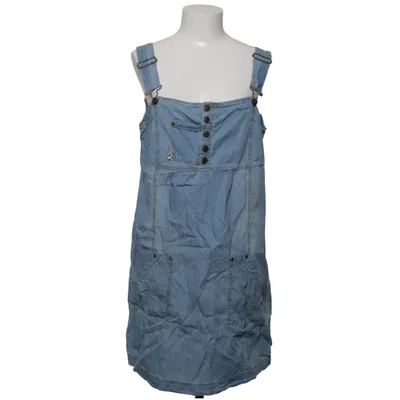 Dungaree dress (Blue) from Ellos Plus Collection Cotton